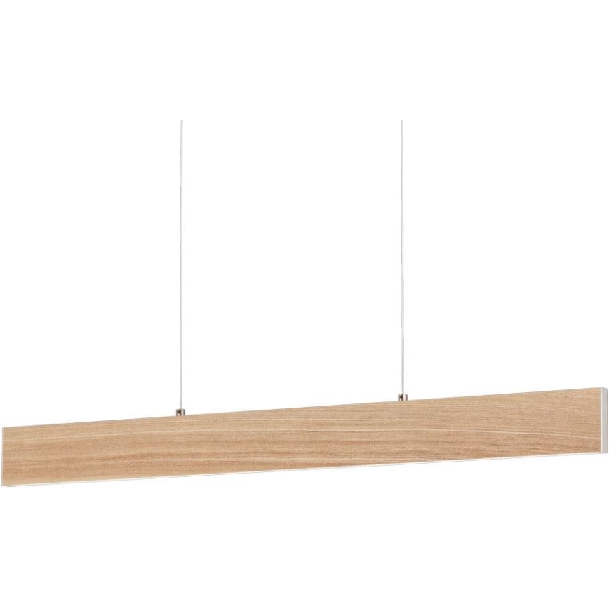 Eglo 39344 - LED Lustr na lanku CLIMENE LED/17W/230V + LED/4,2W dub