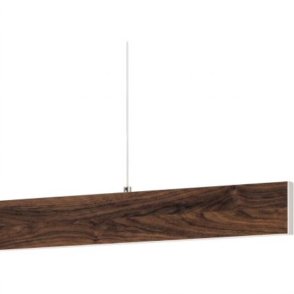 Eglo - LED Stmívatelný lustr na lanku LED/21W/230V + LED/8,4W ořech