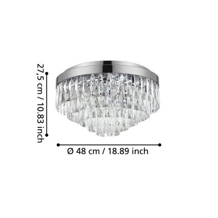 Eglo - Stropní svítidlo 8xE14/40W/230V