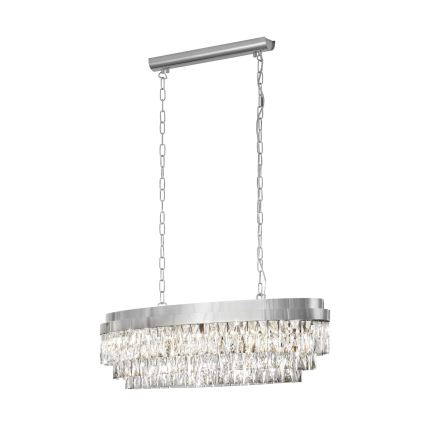 Eglo - Lustr na řetězu 10xE14/40W/230V lesklý chrom