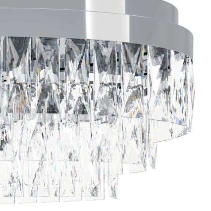 Eglo - Lustr na řetězu 10xE14/40W/230V lesklý chrom