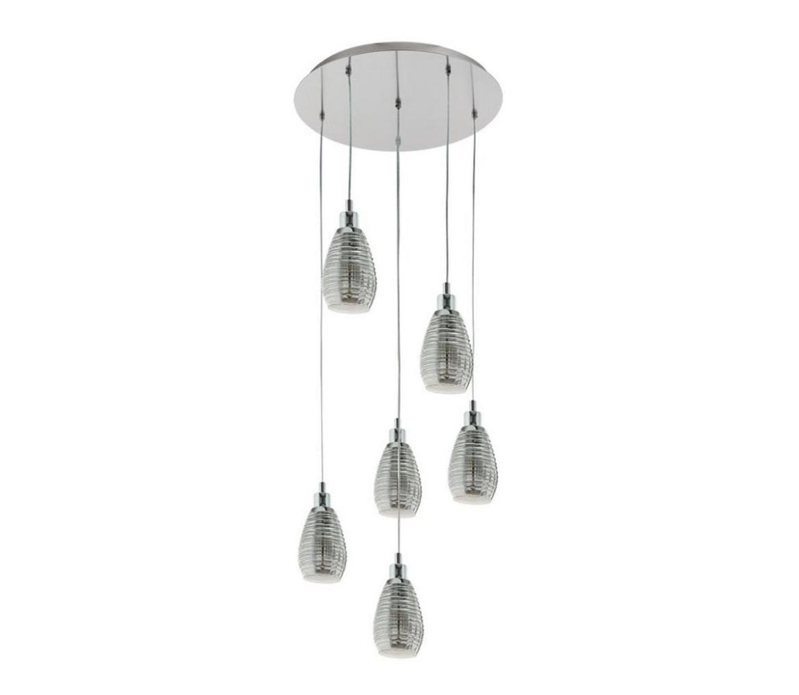 Eglo Eglo 39505 - Lustr na lanku SIRACUSA 6xE27/60W/230V EG39505