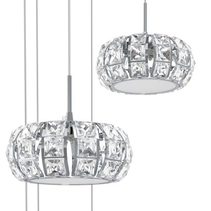 Eglo - LED Stmívatelný lustr na lanku 17xLED/4,5W/230V