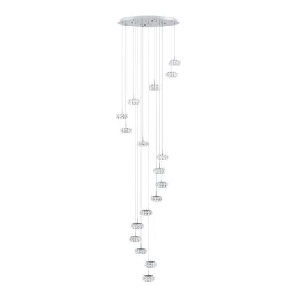 Eglo - LED Stmívatelný lustr na lanku 17xLED/4,5W/230V