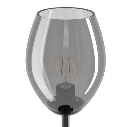 Eglo - Stolní lampa 1xE27/60W/230V černá/kouřová