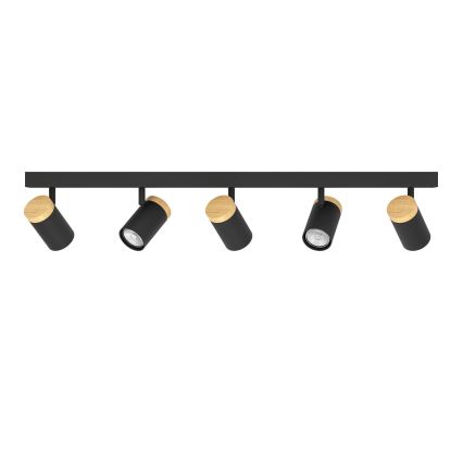Eglo - LED Bodové svítidlo 5xGU10/4,5W/230V 3000K černá/hnědá