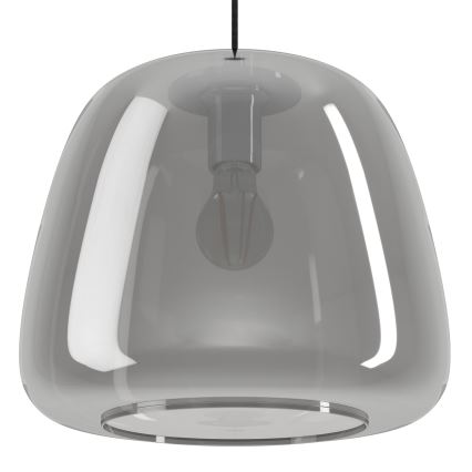 Eglo - Lustr na lanku 1xE27/40W/230V pr. 35 cm kouřová