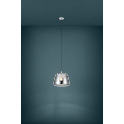 Eglo - Lustr na lanku 1xE27/40W/230V pr. 35 cm kouřová
