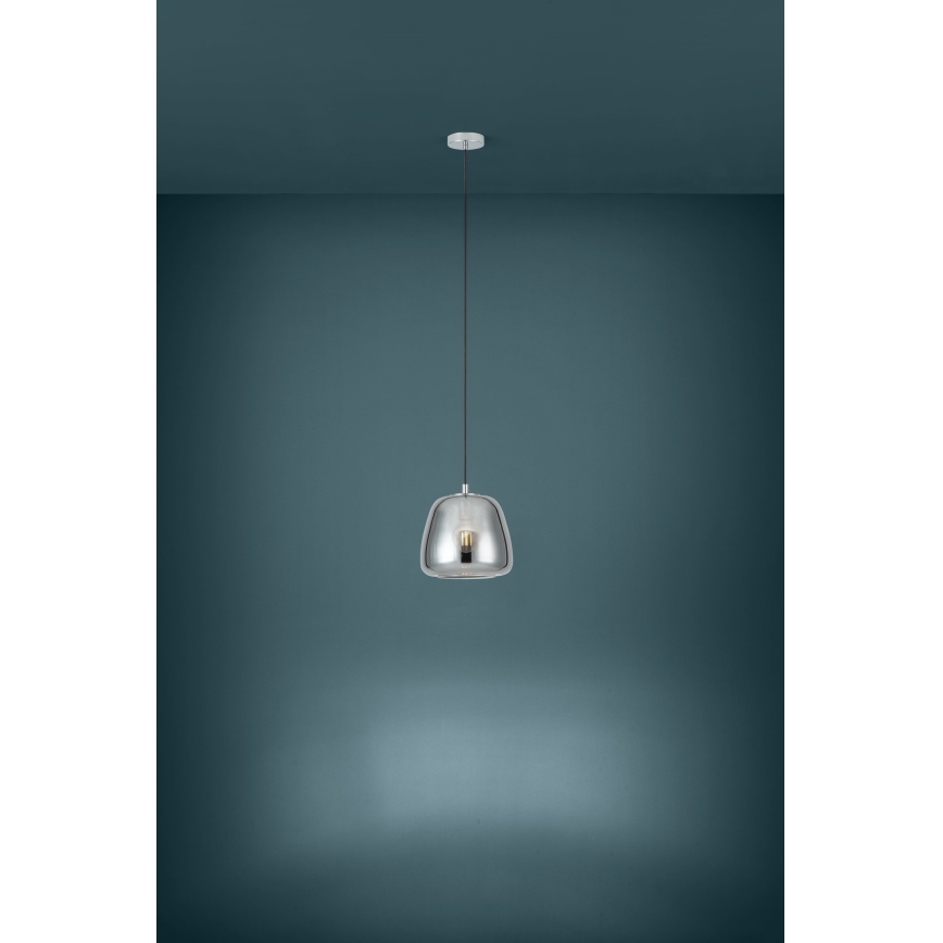 Eglo - Lustr na lanku 1xE27/40W/230V pr. 26 cm kouřová