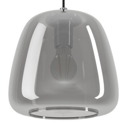 Eglo - Lustr na lanku 3xE27/40W/230V kouřová