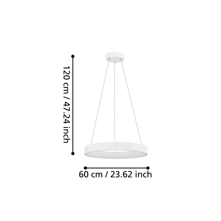 Eglo - LED Stmívatelný lustr na lanku LED/34W/230V