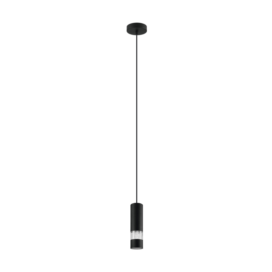 Eglo - LED Lustr na lanku 1xGU10/4,6W/230V černá