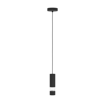 Eglo - LED Lustr na lanku 1xGU10/4,6W/230V černá
