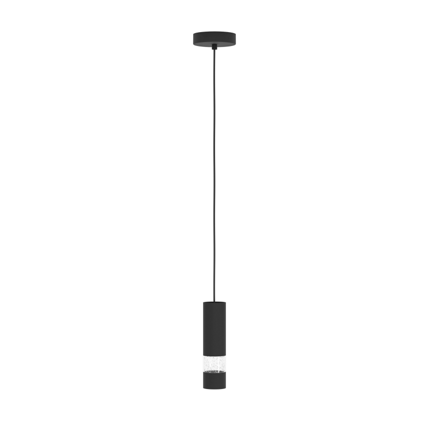Eglo - LED Lustr na lanku 1xGU10/4,6W/230V černá