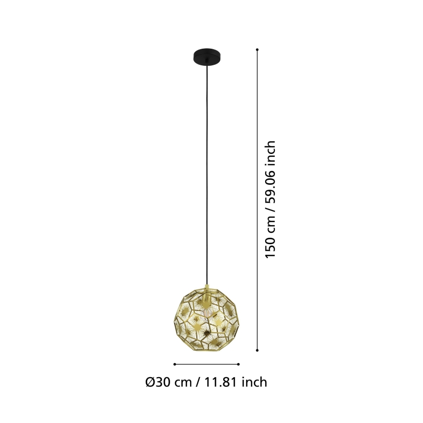 Eglo - Lustr na lanku 1xE27/60W/230V pr. 30 cm