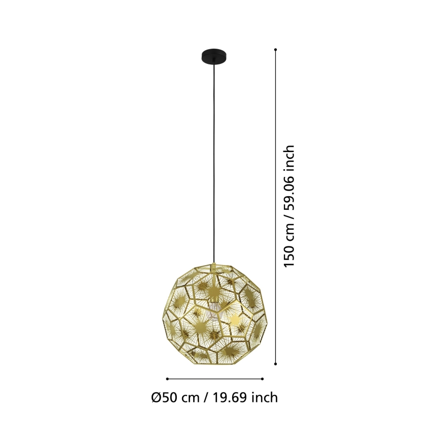 Eglo - Lustr na lanku 1xE27/60W/230V pr. 50 cm