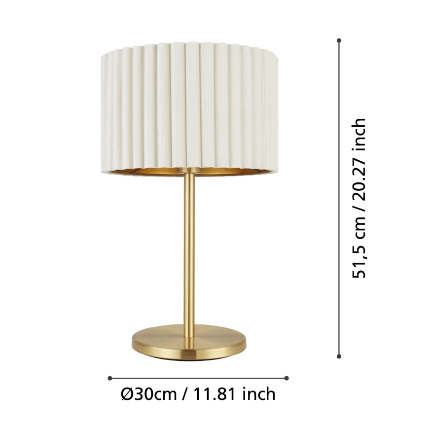 Eglo - Stolní lampa 1xE27/40W/230V bílá