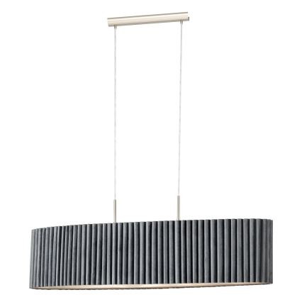 Eglo - Lustr na lanku 2xE27/40W/230V šedá