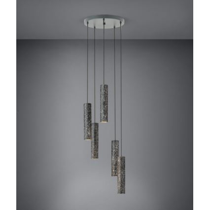 Eglo - LED Lustr na lanku 5xGU10/4,5W/230V