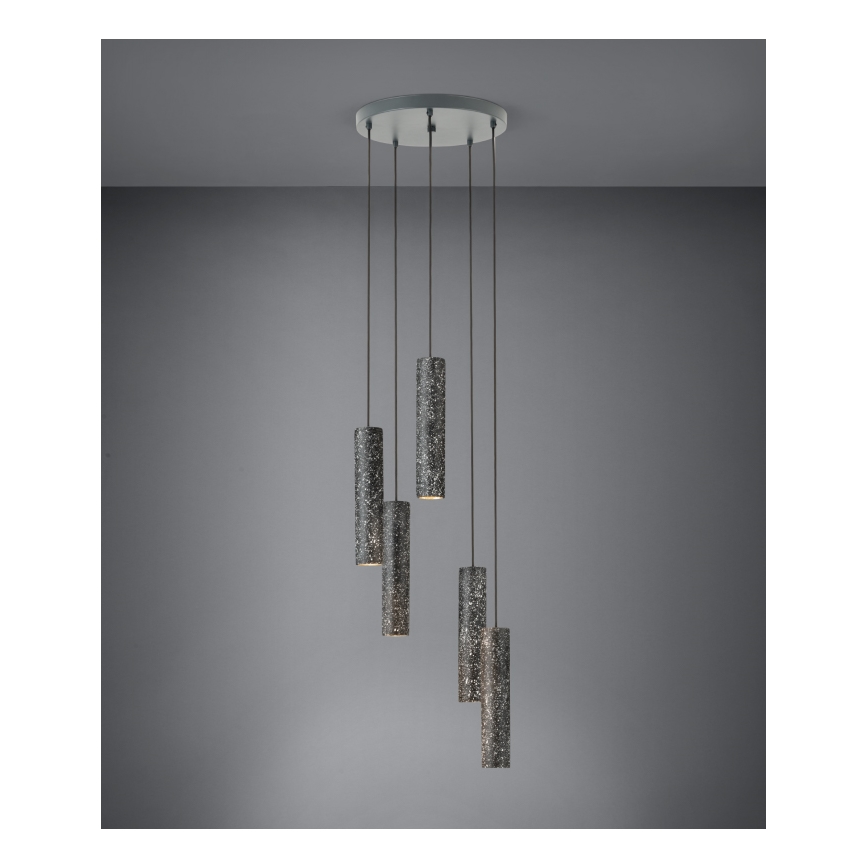 Eglo - LED Lustr na lanku 5xGU10/4,5W/230V