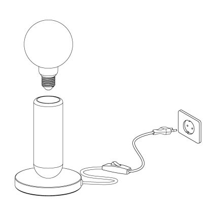 Eglo - Stolní lampa 1xE27/40W/230V