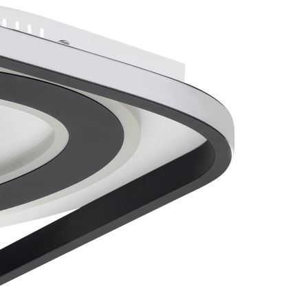 Eglo - LED Stmívatelné stropní svítidlo LED/21,5W/230V + LED/10,5W + LED/3W 3000-6500K černá + dálkové ovládání