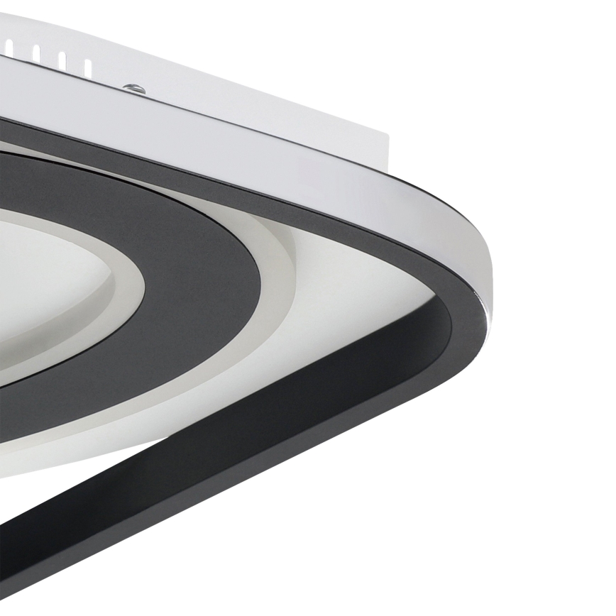 Eglo - LED Stmívatelné stropní svítidlo LED/21,5W/230V + LED/10,5W + LED/3W 3000-6500K černá + dálkové ovládání