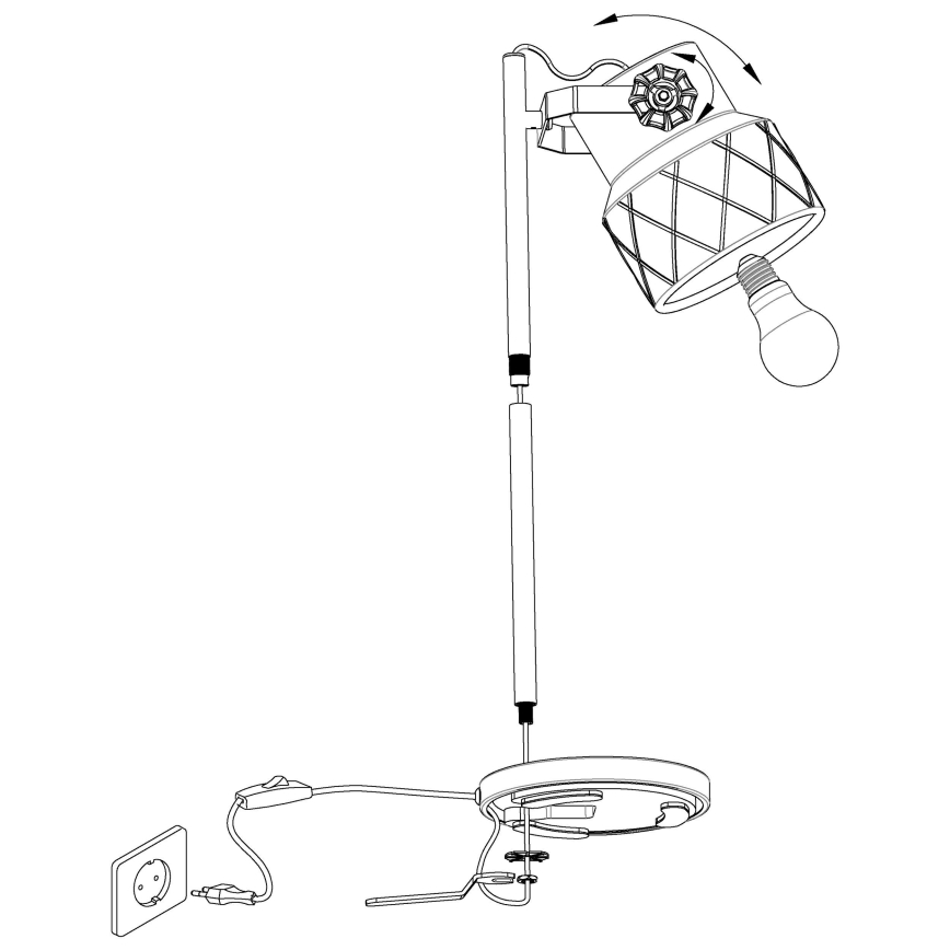 Eglo - Stolní lampa 1xE27/40W/230V