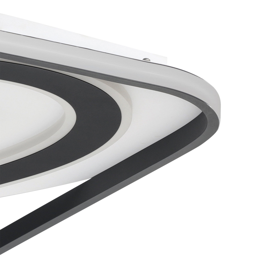 Eglo - LED Stmívatelné stropní svítidlo LED/28W/230V+LED/13W+ LED/2,8W 3000-6500K černá + dálkové ovládání