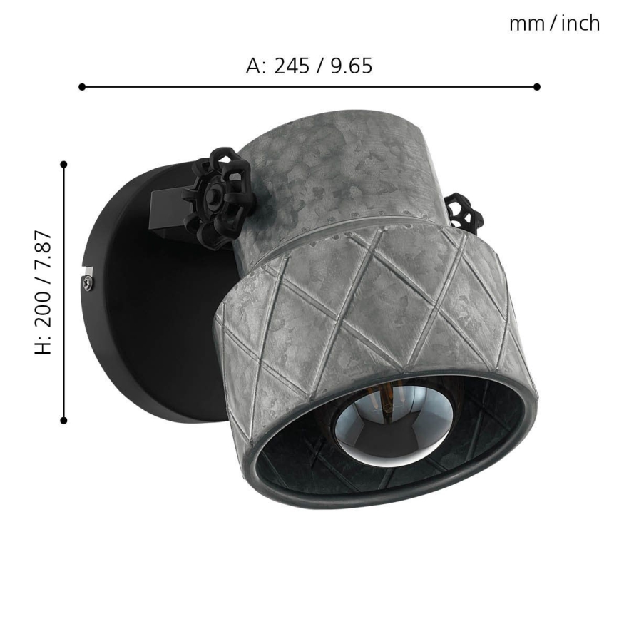 Eglo - Nástěnné svítidlo 1xE27/40W/230V