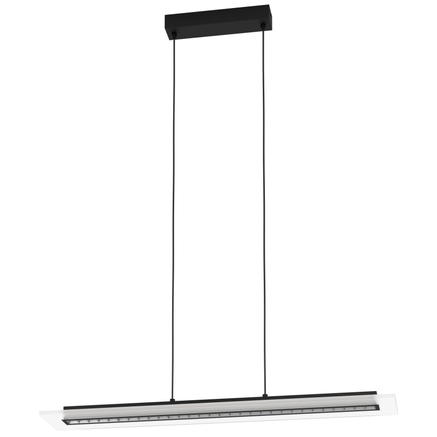 Eglo - LED Stmívatelný lustr na lanku LED/57,5W/230V 3000K černá + dálkové ovládání