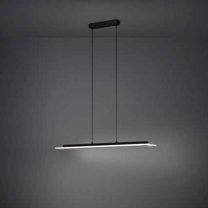 Eglo - LED Stmívatelný lustr na lanku LED/57,5W/230V 3000K černá + dálkové ovládání