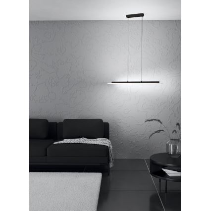 Eglo - LED Stmívatelný lustr na lanku LED/57,5W/230V 3000K černá + dálkové ovládání