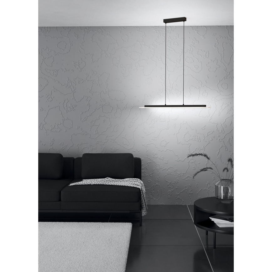Eglo - LED Stmívatelný lustr na lanku LED/57,5W/230V 3000K černá + dálkové ovládání