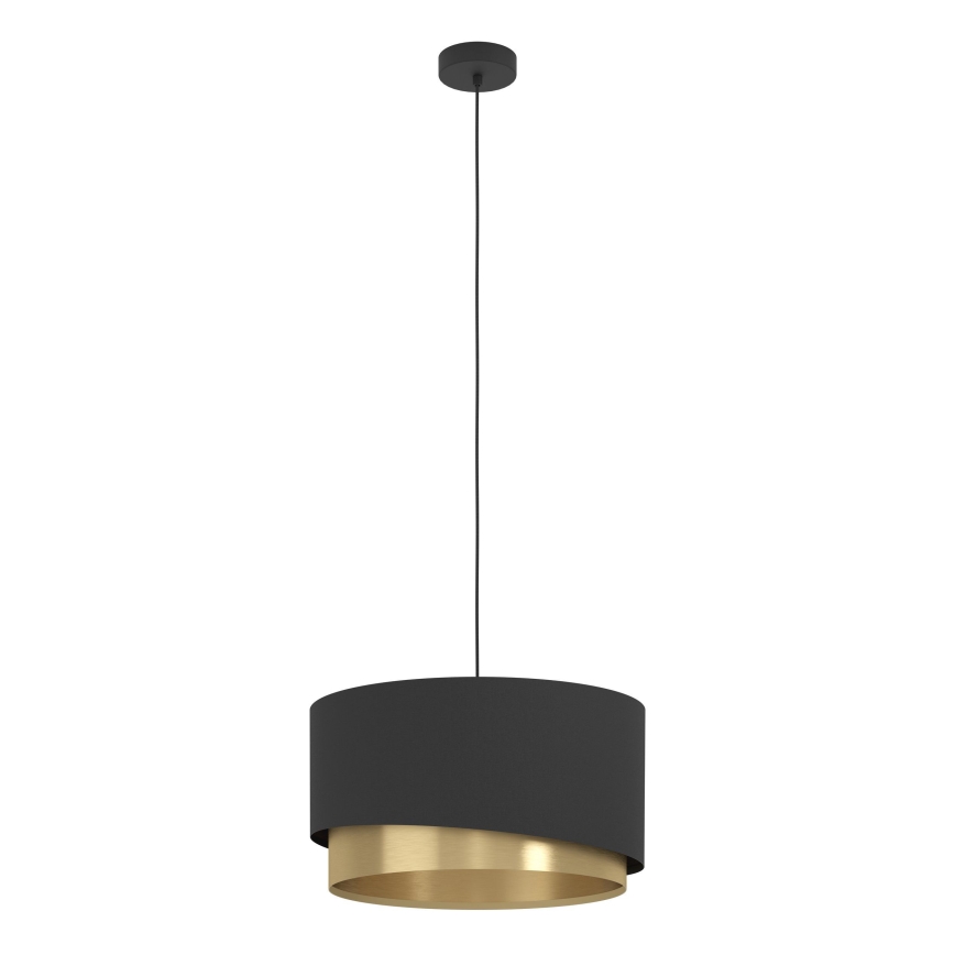 Eglo - Lustr na lanku 1xE27/40W/230V černá/zlatá