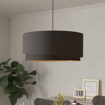 Eglo 39931 - Lustr na lanku MANDERLINE 1xE27/40W/230V hnědá/zlatá