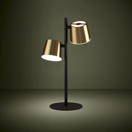 Eglo - LED Stolní lampa 2xGU10/4,6W/230V 3000K zlatá