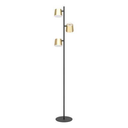 Eglo - LED Stojací lampa 3xGU10/4,6W/230V 3000K zlatá