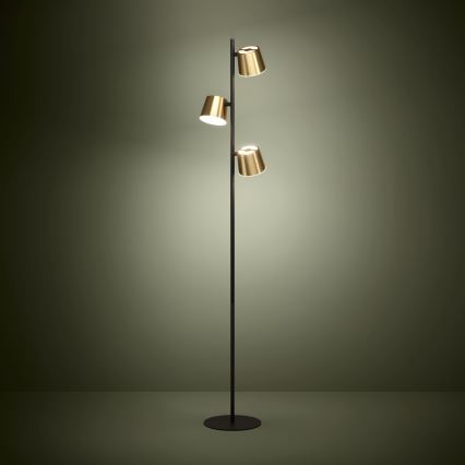 Eglo - LED Stojací lampa 3xGU10/4,6W/230V 3000K zlatá