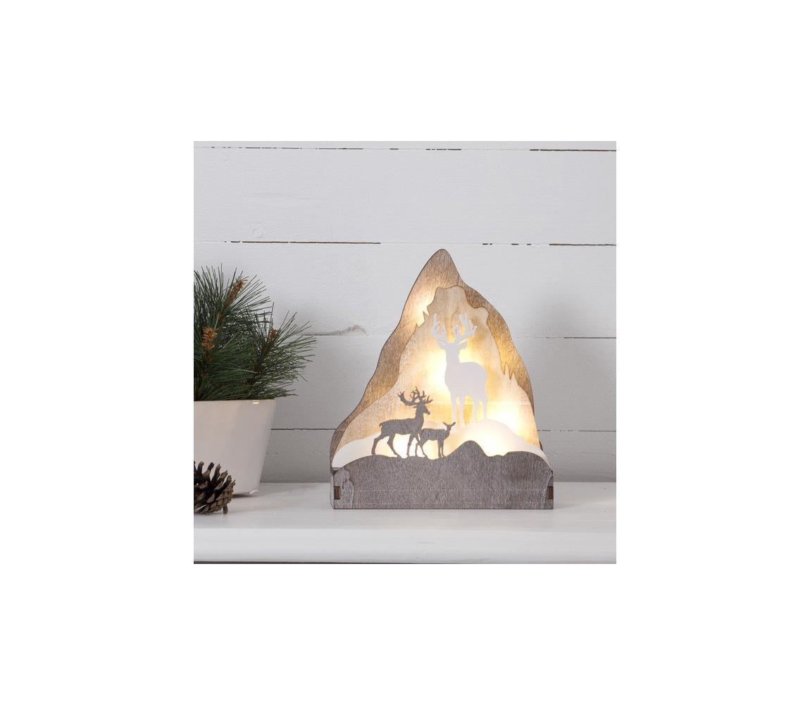 Eglo Eglo 410412 - LED Vánoční dekorace FAUNA 10xLED/0,03W/2xAA 