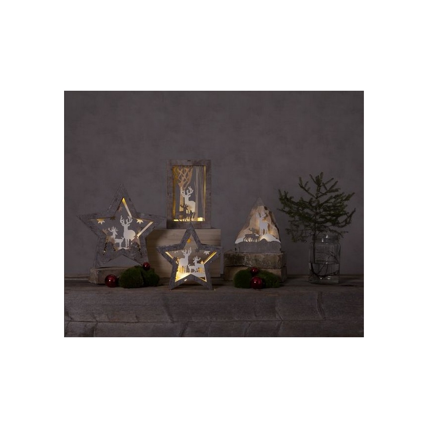 Eglo - LED Vánoční dekorace 10xLED/0,03W/2xAAA