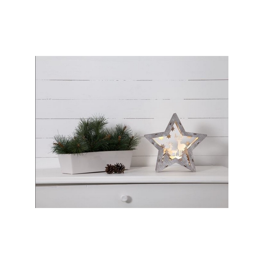 Eglo - LED Vánoční dekorace 10xLED/0,03W/2xAAA