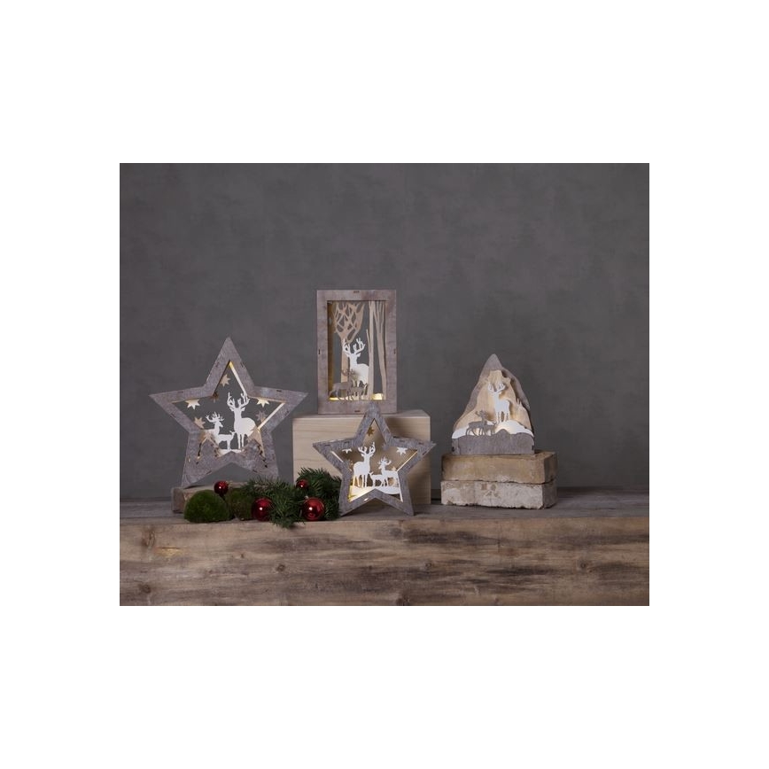 Eglo - LED Vánoční dekorace 10xLED/0,03W/2xAAA