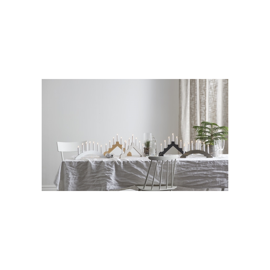 Eglo - Vánoční svícen 7xE10/3W/230V hnědá
