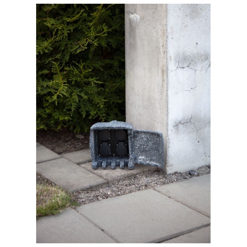 Eglo - Venkovní prodlužovací kabel se 4 zásuvkami 3680W/230V IP44