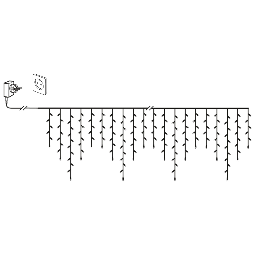 Eglo 410825 - LED Venkovní  řetěz GOLDEN 960xLED/29x0,55m IP44 teplá bílá