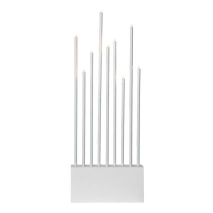 Eglo - Vánoční svícen 9xE5/0,6W/230/12V bílá