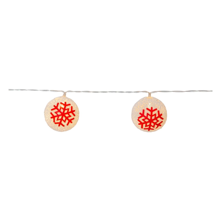 Eglo 411113 - LED  řetěz ORNAMENT 10xLED/3xAA 1,65m teplá bílá