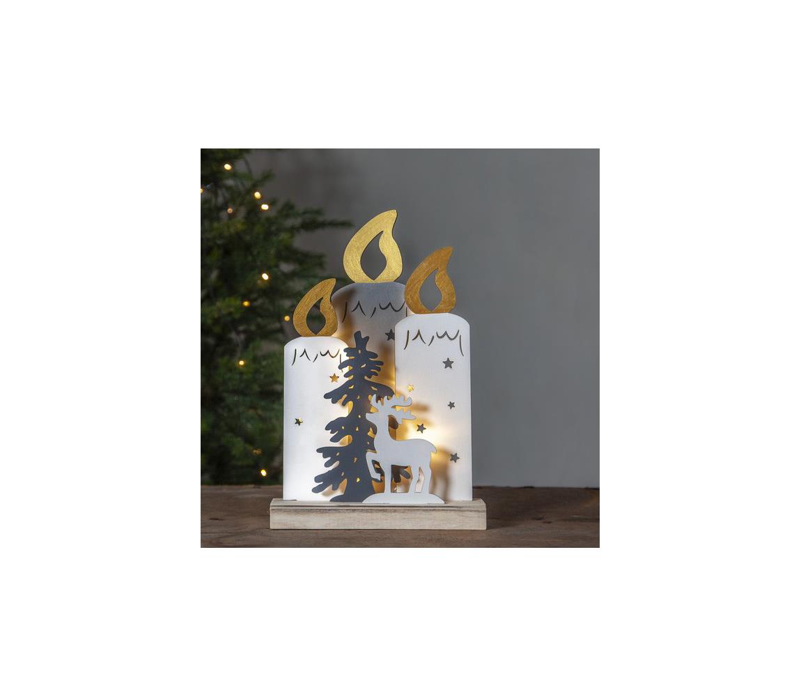 Eglo Eglo 411289 - LED Vánoční dekorace FAUNA 10xLED/0,03W/2xAA EG411289