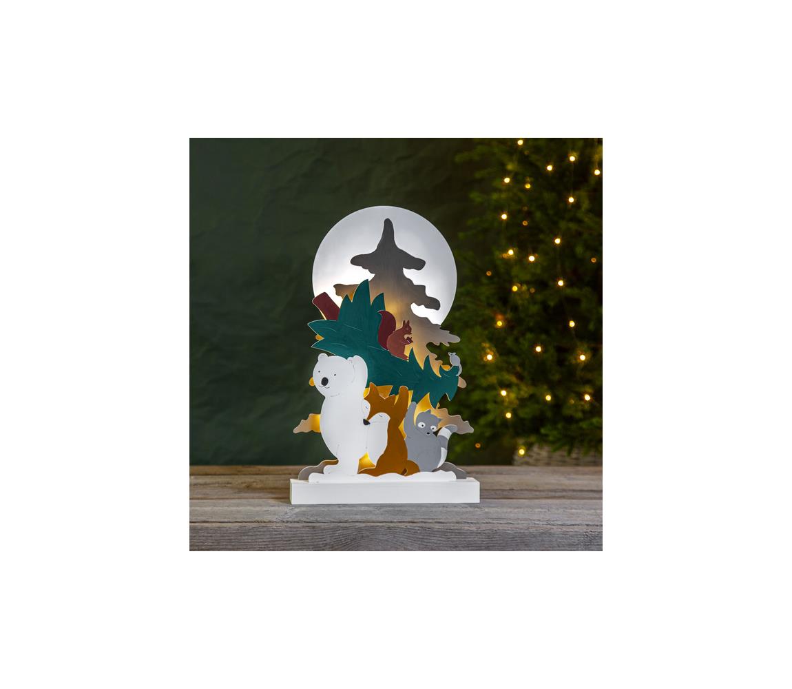 Eglo Eglo 411293 - LED Vánoční dekorace FOREST FRIENDS 10xLED/0,03W/2xAA 